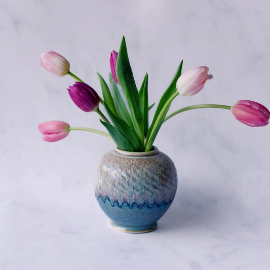 Small Thrown Vase, Purple Nuka