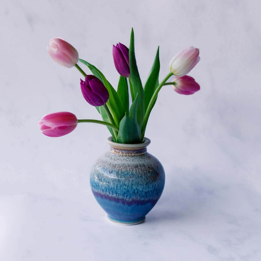 Small Thrown Vase, Purple Nuka