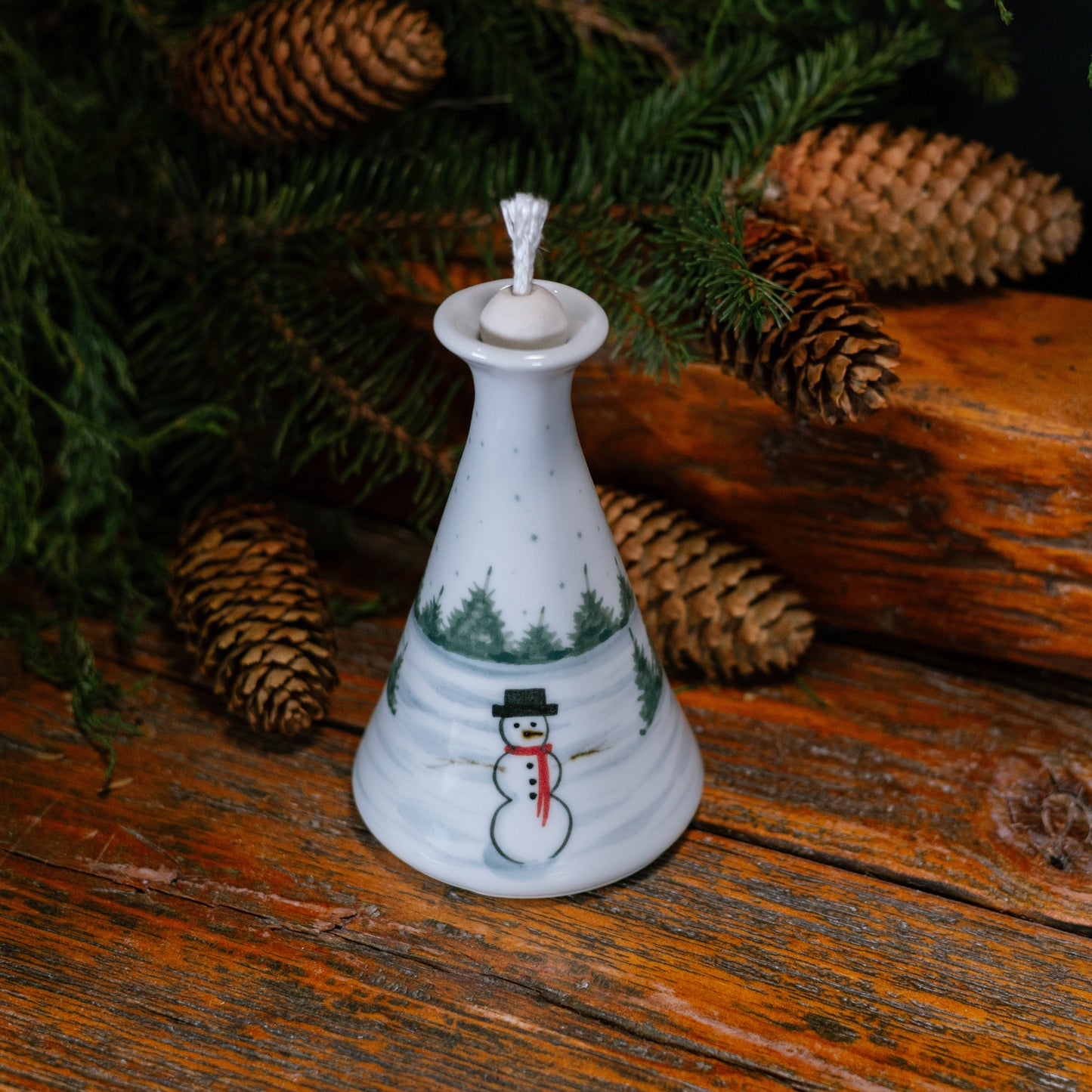 Oil Candle, Snowman