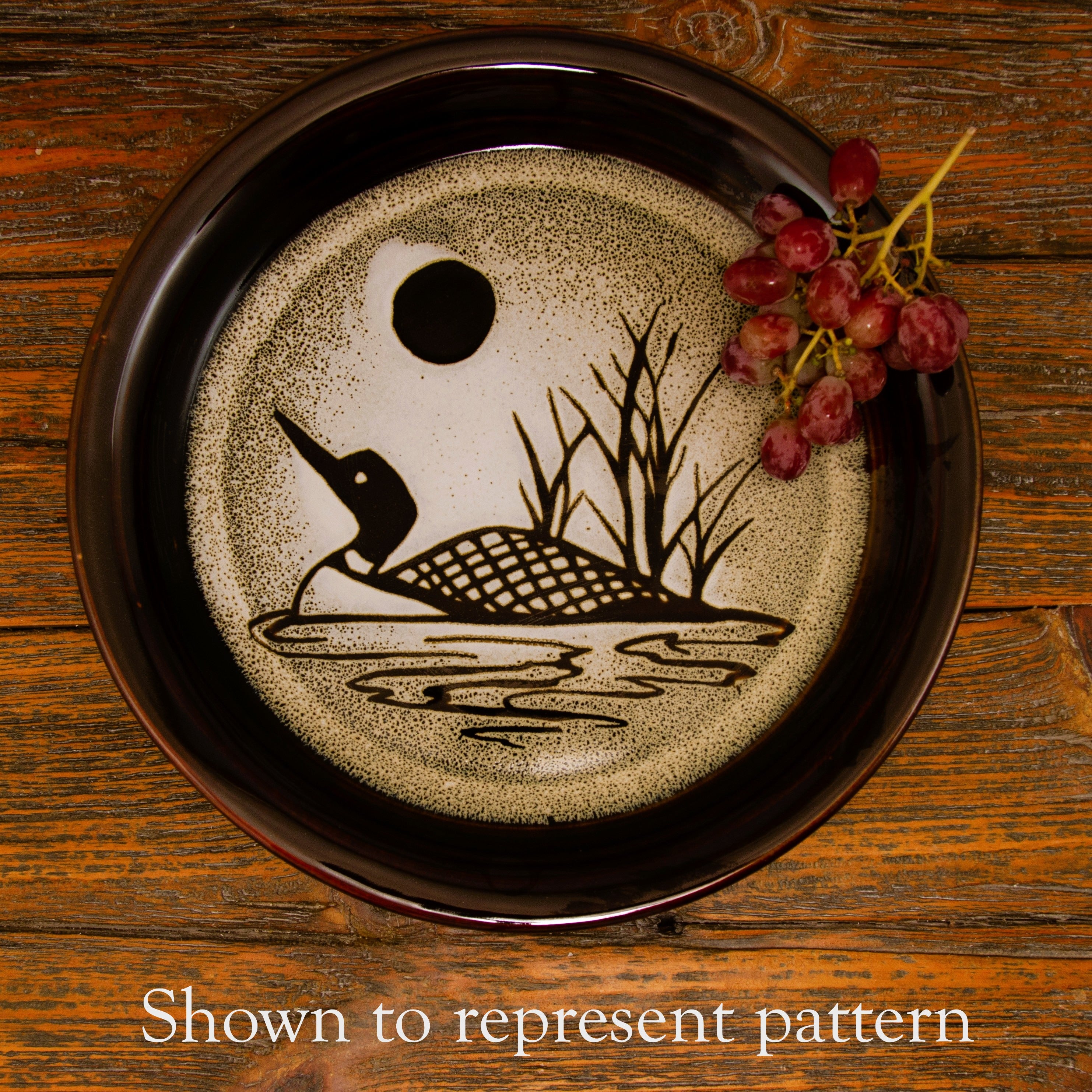 Nor'easter Wall Clock handmade by Georgetown Pottery in Maine