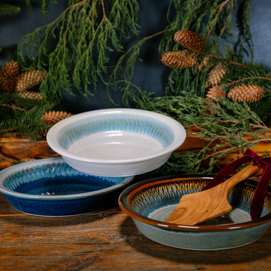 Pie Plate & Wooden Server