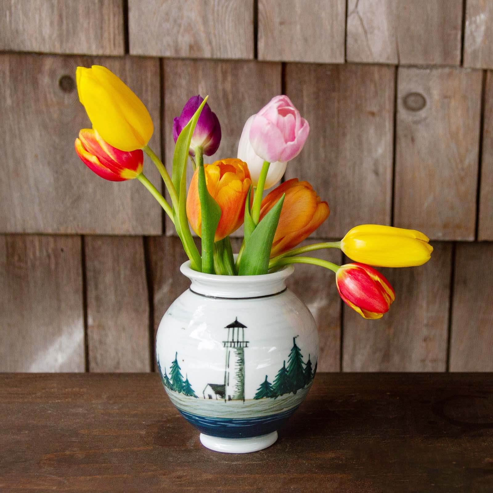 Small Thrown Vase, Lighthouse