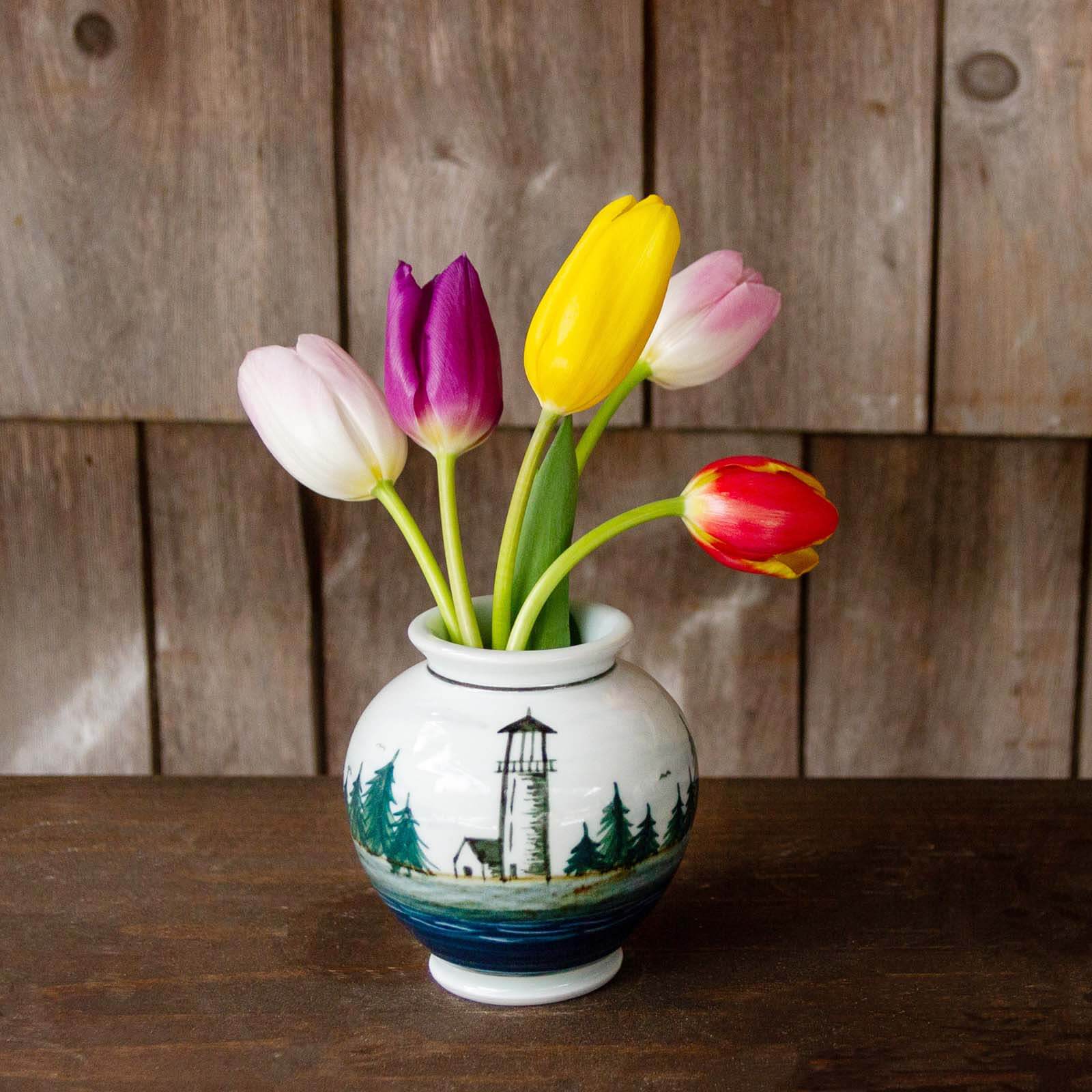 Small Thrown Vase, Lighthouse