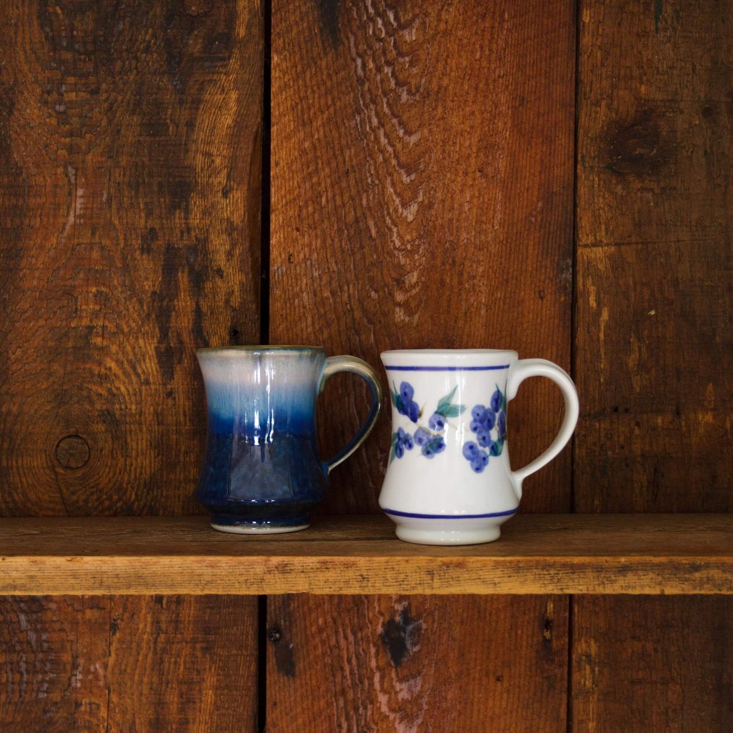 Handmade Pottery Pedestal Mug made by Georgetown Pottery in Maine