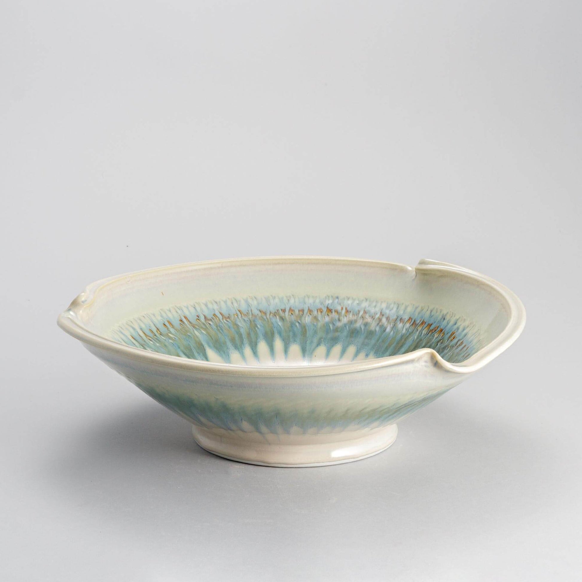 Handmade Pottery Signature Wave Bowl  made by Georgetown Pottery in Maine