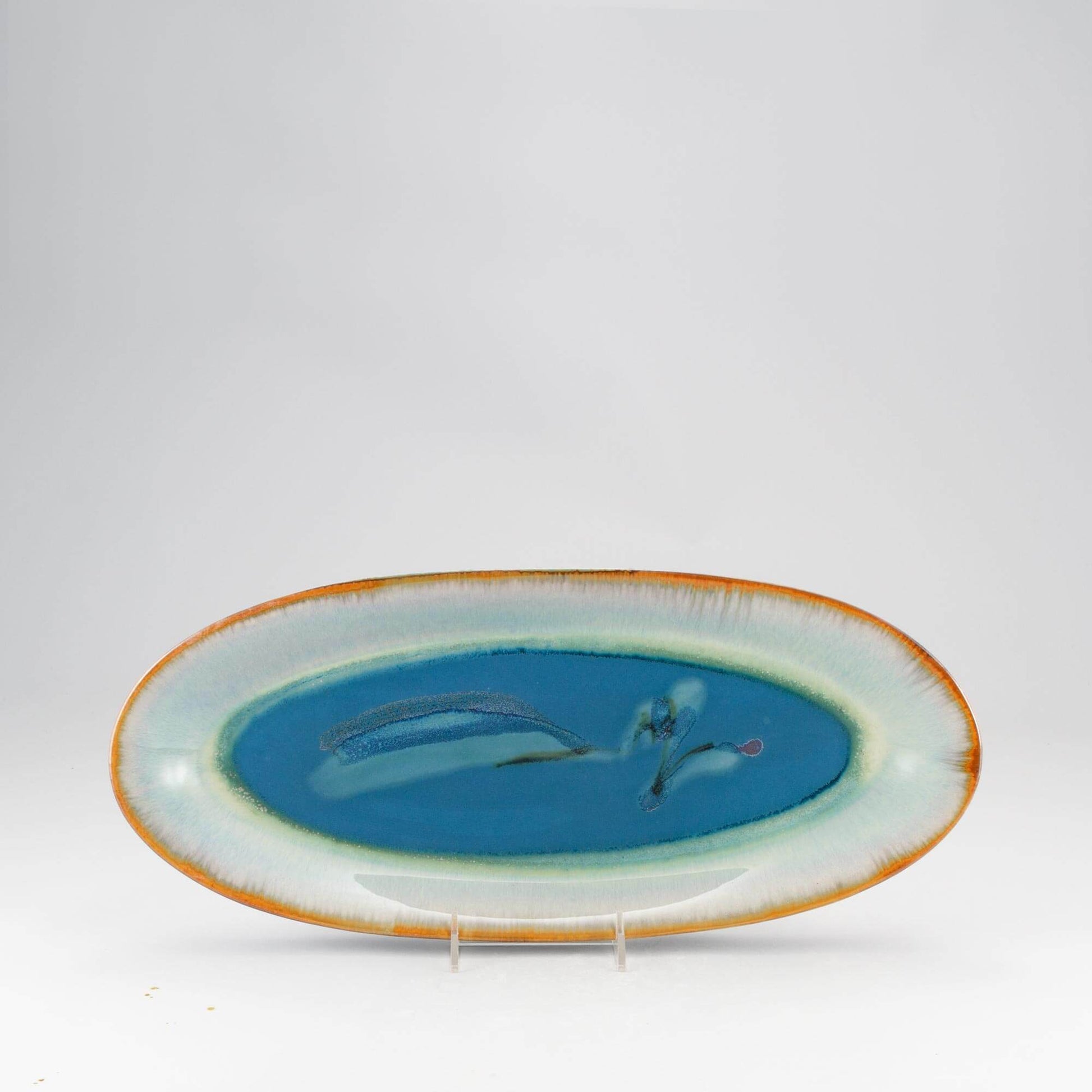 Handmade Pottery Boat Platter made by Georgetown Pottery in Maine