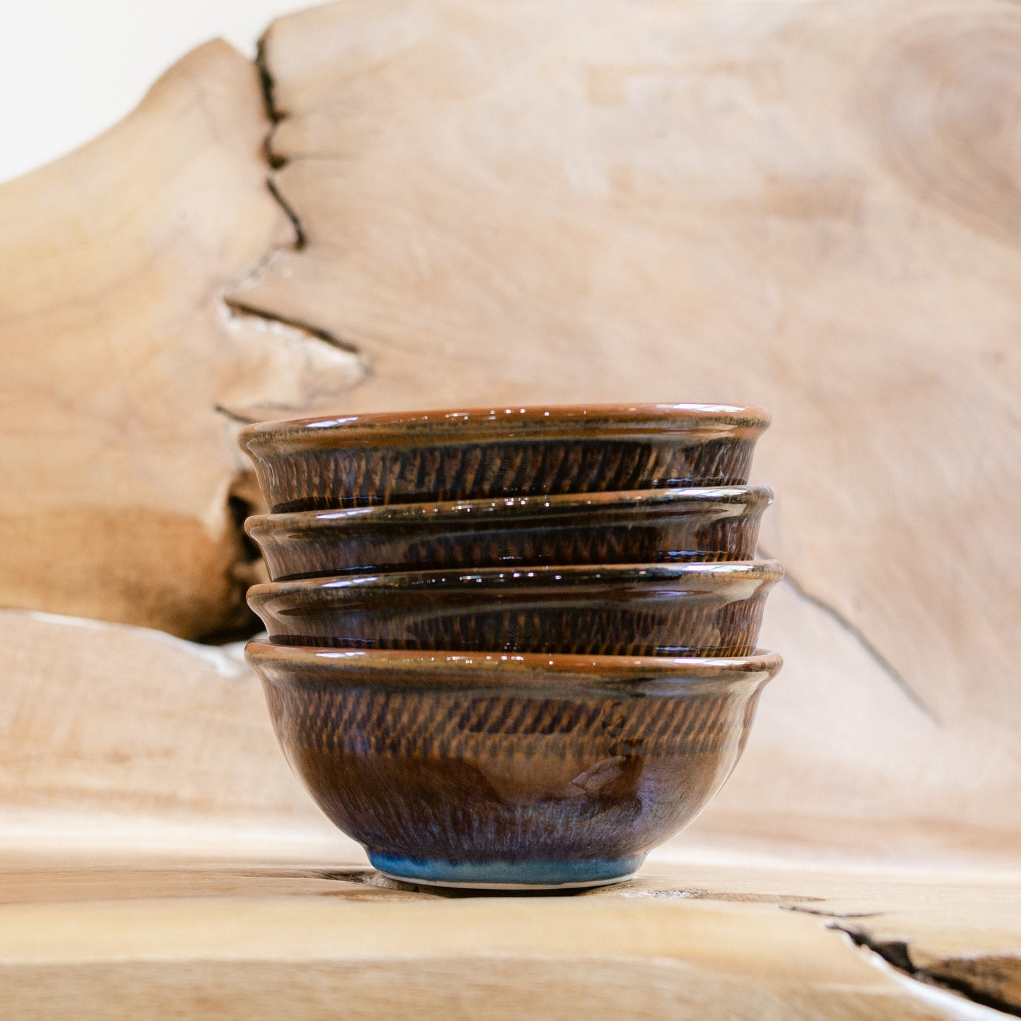 Porcelain Cereal Bowl in Purple Hamada handmade by Georgetown Pottery in Maine