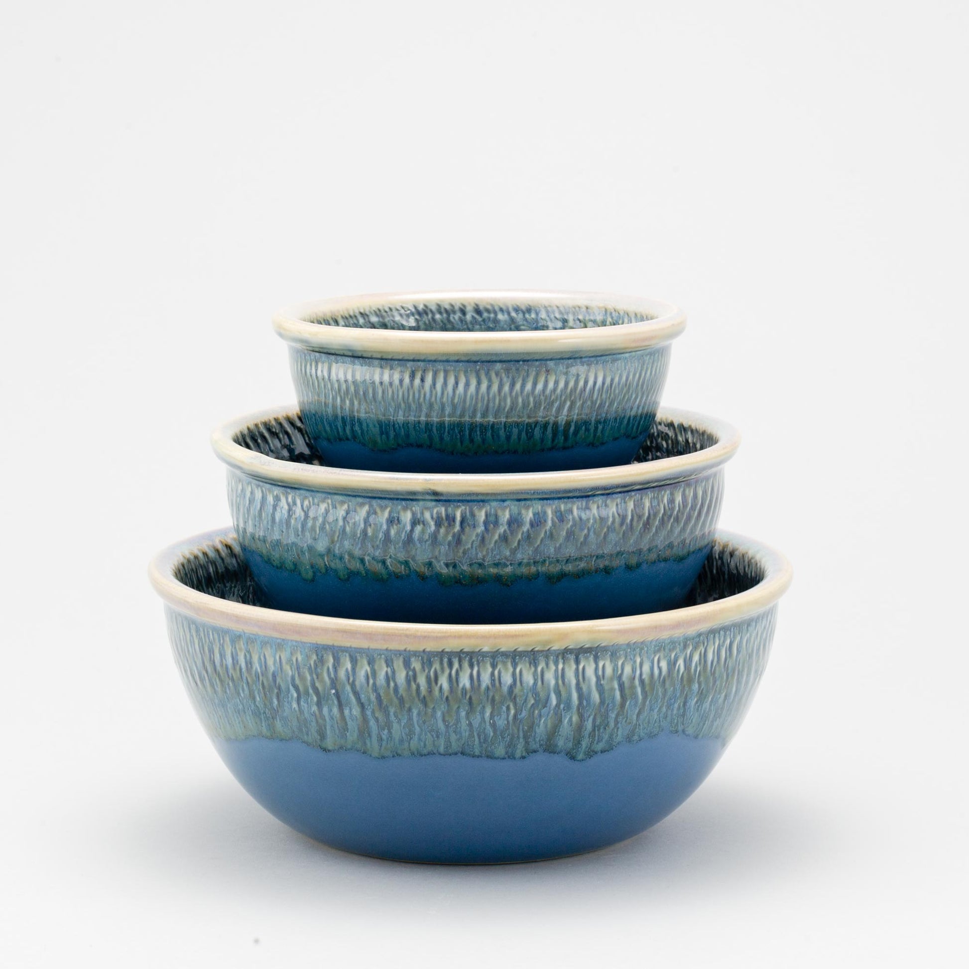 Handmade Pottery Mixing Bowl Set made by Georgetown Pottery in Maine