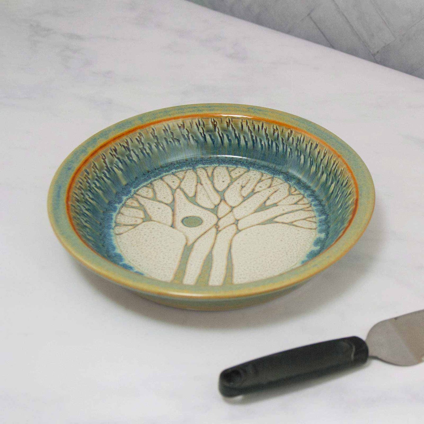 Pie Plate & Wooden Server