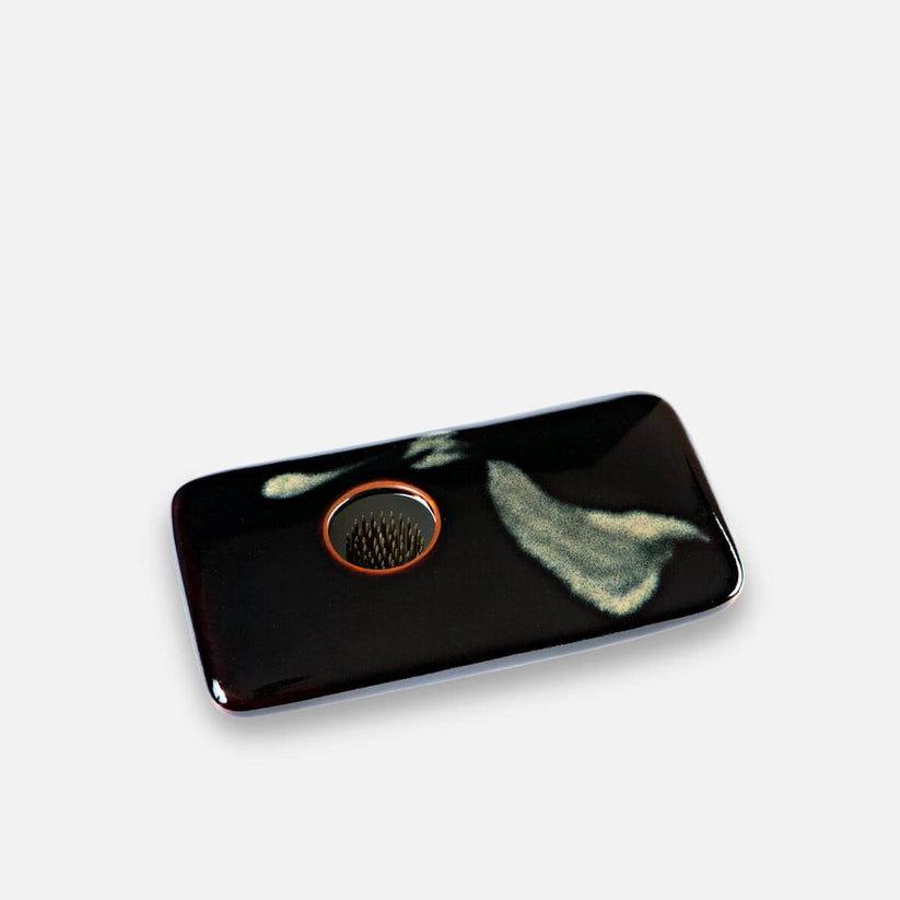 Rectangle Ikebana Vase handmade by Pottery in Maine