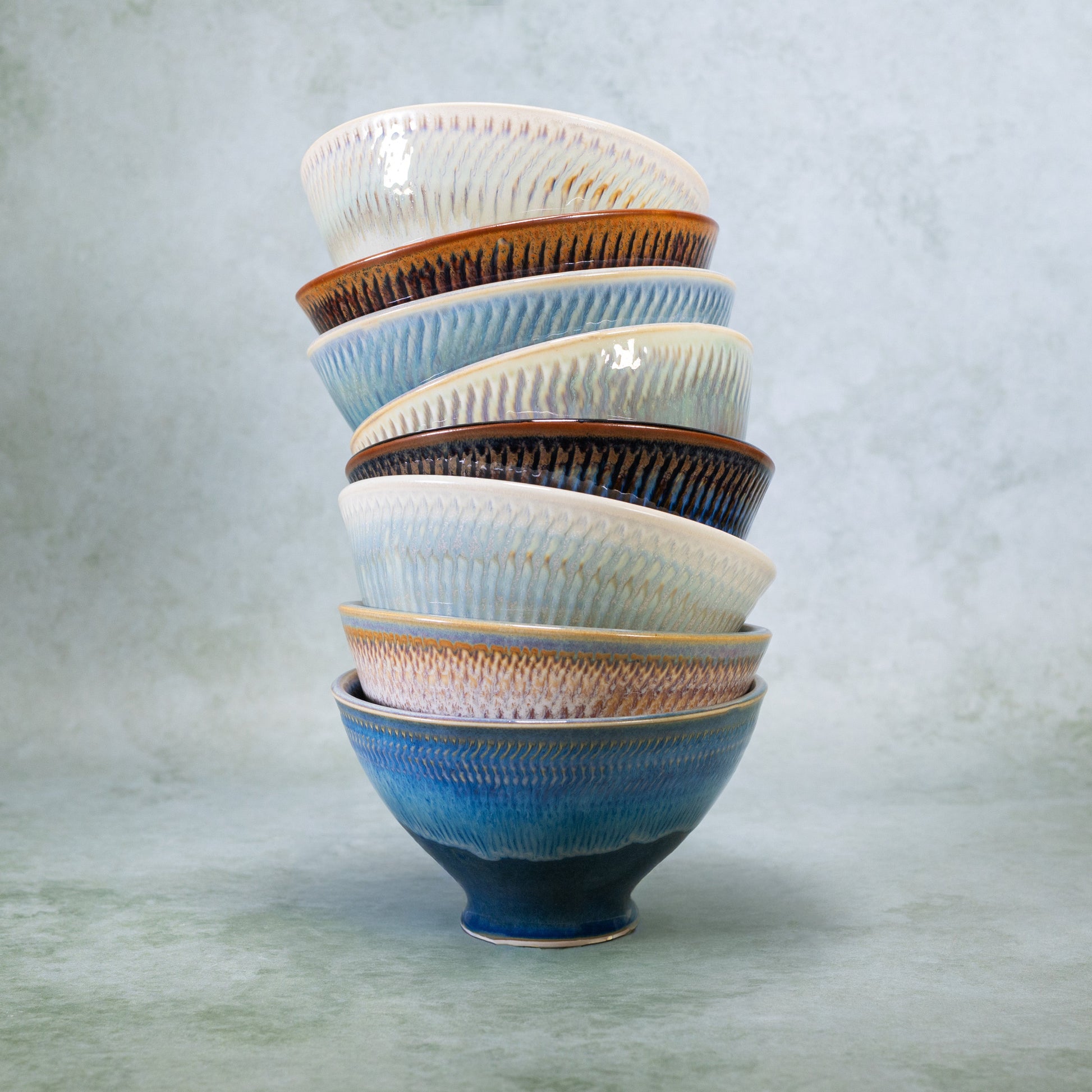 Ceramic Ramen Bowl handmade by Georgetown Pottery in Maine