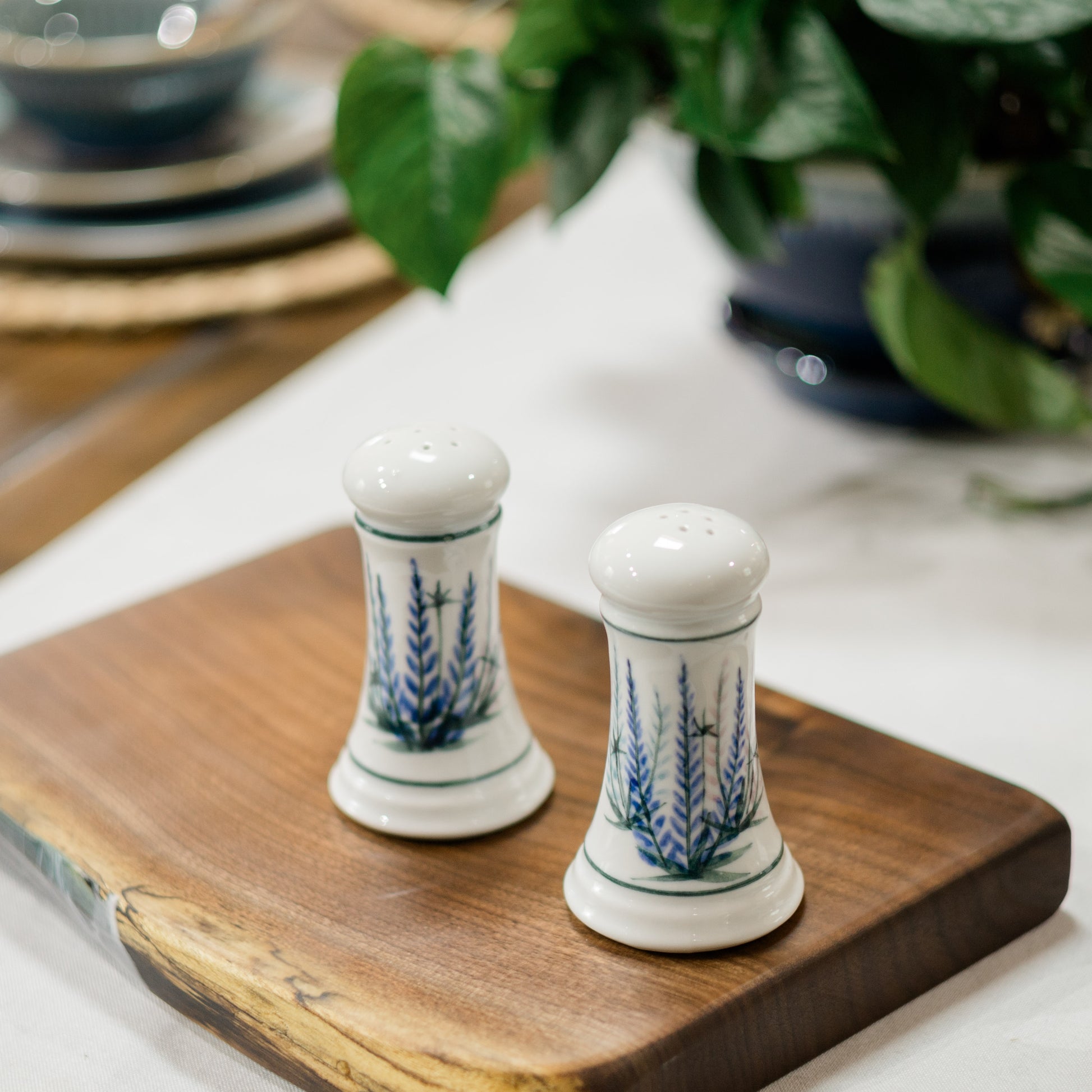 Handmade ceramic Salt & Pepper set  made by Georgetown Pottery in Maine