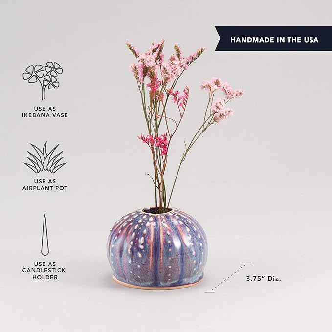 Urchin Ikebana handmade by Georgetown Pottery in Maine